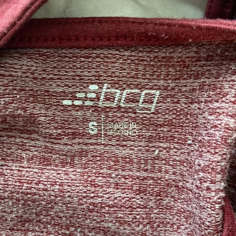 BCG long sleeve athletic shirt, size small maroon - Picture 6 of 6